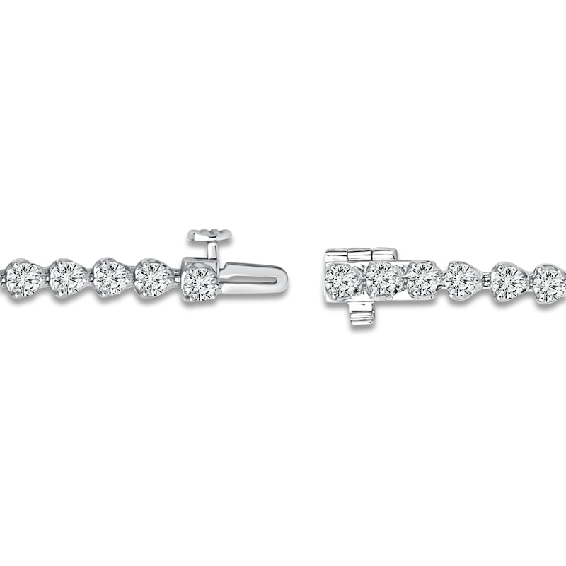 Main Image 3 of Diamond Tennis Bracelet 5 ct tw Round 14K White Gold