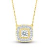 Thumbnail Image 1 of Diamond Necklace 1/3 ct tw Round 10K Yellow Gold 18"