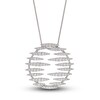 Thumbnail Image 0 of LALI Jewels Diamond Pendant Necklace 1 ct tw Round 14K White Gold 18"