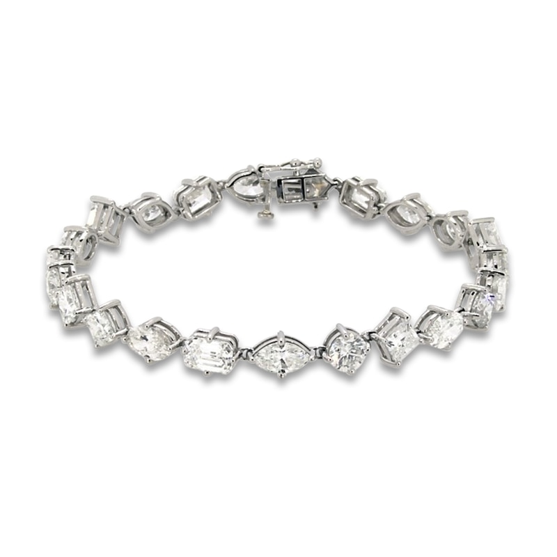 Main Image 1 of Jared Atelier Diamond Tennis Bracelet 14-1/8 ct tw Round/Cushion/Princess/ Oval/Marquise/Emerald Platinum 7.5"