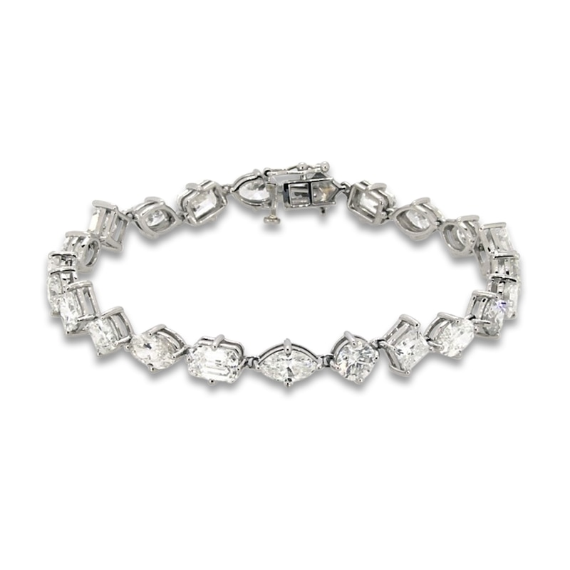 Jared Atelier Diamond Tennis Bracelet 14-1/8 ct tw Round/Cushion/Princess/ Oval/Marquise/Emerald Platinum 7.5"