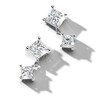 Jared Atelier Diamond Drop Earrings 2-1/2 ct tw Princess Platinum