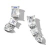 Thumbnail Image 0 of Jared Atelier Diamond Drop Earrings 3-1/5 ct tw Emerald/Heart Platinum