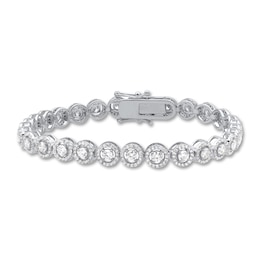 Diamond Tennis Bracelet 4 ct tw Round 14K White Gold