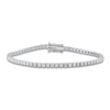 Thumbnail Image 1 of Diamond Tennis Bracelet 3-1/2 ct tw Round 14K White Gold
