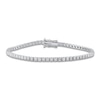 Thumbnail Image 0 of Diamond Tennis Bracelet 3-1/2 ct tw Round 14K White Gold