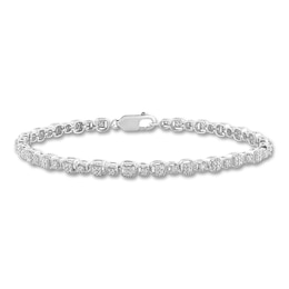Diamond Tennis Bracelet 1/2 ct tw Round 14K White Gold