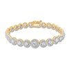 Diamond Tennis Bracelet 5 ct tw Round 14K Yellow Gold