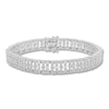 Thumbnail Image 0 of Diamond Tennis Bracelet 5 ct tw Round/Baguette 14K White Gold