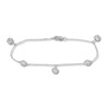Diamond Station Bracelet 1 ct tw Round 14K White Gold