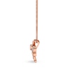 Thumbnail Image 3 of Diamond Bumble Bee Pendant Necklace 1/6 ct tw Round 10K Rose Gold 18"
