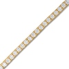 Thumbnail Image 1 of Lab-Created Diamond Tennis Bracelet 3 ct tw Round 14K Yellow Gold