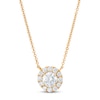 Thumbnail Image 1 of Lab-Grown Diamond Necklace 1-1/8 ct tw Round 14K Yellow Gold