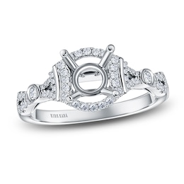 Kirk Kara Diamond Ring Setting 1/4 ct tw Round 18K White Gold