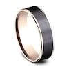 Thumbnail Image 1 of Wedding Band Black Titanium/14K Rose Gold 6.5mm