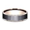 Thumbnail Image 3 of Wedding Band Black Titanium/14K Rose Gold 6.5mm
