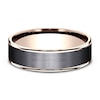 Thumbnail Image 2 of Wedding Band Black Titanium/14K Rose Gold 6.5mm