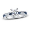 Thumbnail Image 1 of Kirk Kara Natural Blue Sapphire Ring Setting Diamond Accents 18K White Gold