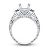 Thumbnail Image 2 of Kirk Kara Natural Blue Sapphire Ring Setting 1/10 ct tw Diamonds 18K White Gold