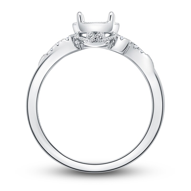 Main Image 2 of Kirk Kara Diamond Ring Setting 1/15 ct tw Round 18K White Gold