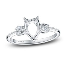 Kirk Kara Diamond Ring Setting 1/20 ct tw Round 18K White Gold