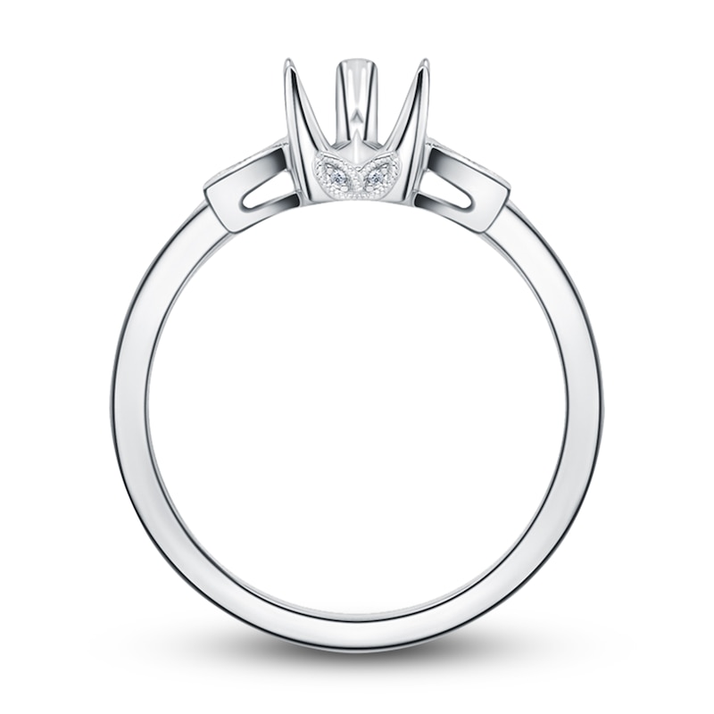 Main Image 2 of Kirk Kara Diamond Ring Setting 1/20 ct tw Round 18K White Gold
