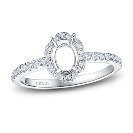Kirk Kara Diamond Ring Setting 1/4 ct tw Round 18K White Gold