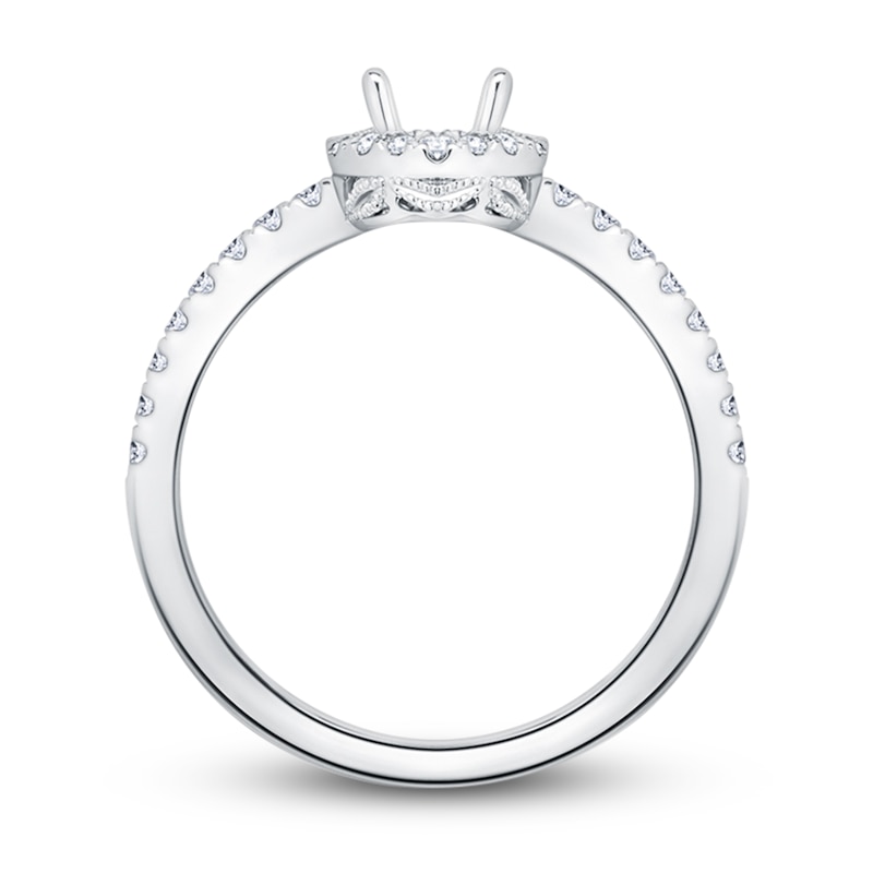 Main Image 2 of Kirk Kara Diamond Ring Setting 1/4 ct tw Round 18K White Gold