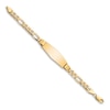 Thumbnail Image 2 of Men's Solid Link ID Bracelet 14K Yellow Gold 13.5mm