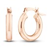 Thumbnail Image 1 of Polished Hoop Earrings 14K Rose Gold 15mm