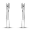 Thumbnail Image 0 of Polished Square Hoop Earrings 14K White Gold 12mm