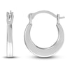 Thumbnail Image 1 of Polished Square Hoop Earrings 14K White Gold 12mm