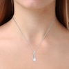 Thumbnail Image 2 of Diamond Pendant Necklace 1/4 ct tw Round 10K White Gold 18"