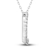 Thumbnail Image 2 of Diamond Circle Pendant Necklace 1 ct tw Round 14K White Gold