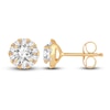 Thumbnail Image 2 of Diamond Stud Earrings 1 ct tw Round 14K Yellow Gold