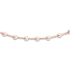 Thumbnail Image 1 of Diamond-Cut Solid Bead Chain Choker Necklace 14K Rose Gold 13" Adj.
