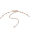 Thumbnail Image 2 of Diamond-Cut Solid Bead Chain Choker Necklace 14K Rose Gold 13" Adj.
