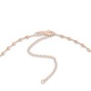 Thumbnail Image 3 of Diamond-Cut Solid Bead Chain Choker Necklace 14K Rose Gold 13" Adj.