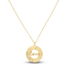 Thumbnail Image 1 of Fluted "LOVE" Necklace 14K Yellow Gold 16"