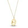 Thumbnail Image 2 of Fluted "LOVE" Necklace 14K Yellow Gold 16"