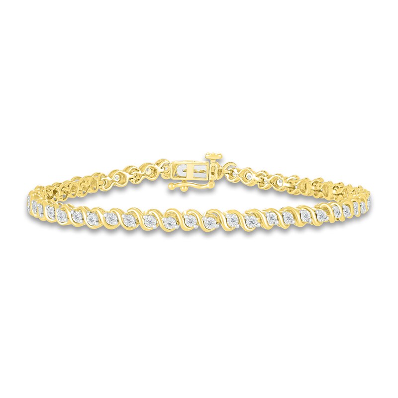 Diamond Bracelet 1/4 ct tw Round 10K Yellow Gold