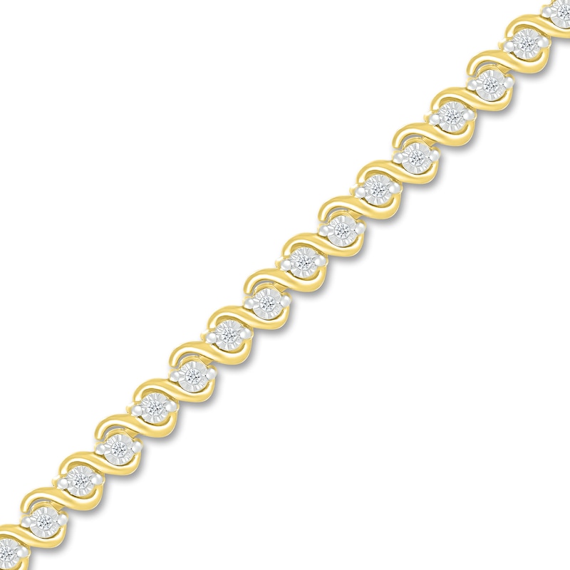Diamond Bracelet 1/4 ct tw Round 10K Yellow Gold
