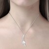 Thumbnail Image 4 of Diamond Pendant Necklace 1/2 ct tw Pear/Round 10K White Gold 19"
