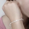 Thumbnail Image 2 of Diamond Bolo Bracelet 1/2 ct tw Pear/Round 10K White Gold