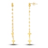 Thumbnail Image 2 of Cross Dangle Earrings 14K Yellow Gold