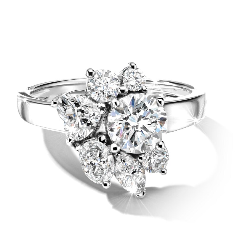 Main Image 1 of Jared Atelier Diamond Ring 2-1/4 ct tw Round/Marquise/ Oval/Heart Platinum