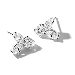 Jared Atelier Diamond Stud Earrings 2-1/3 ct tw Round Platinum