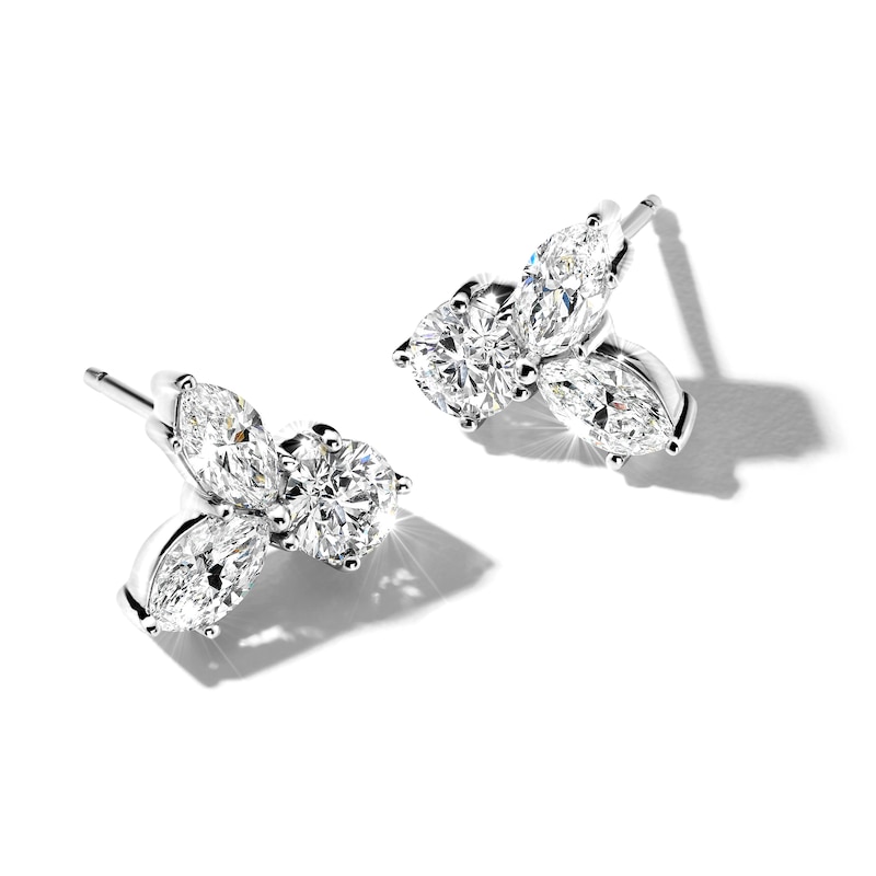 Main Image 1 of Jared Atelier Diamond Stud Earrings 2-1/3 ct tw Round Platinum