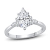Thumbnail Image 1 of Diamond Engagement Ring 1 ct tw Marquise/Round 14K White Gold