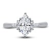 Thumbnail Image 4 of Diamond Engagement Ring 1 ct tw Marquise/Round 14K White Gold